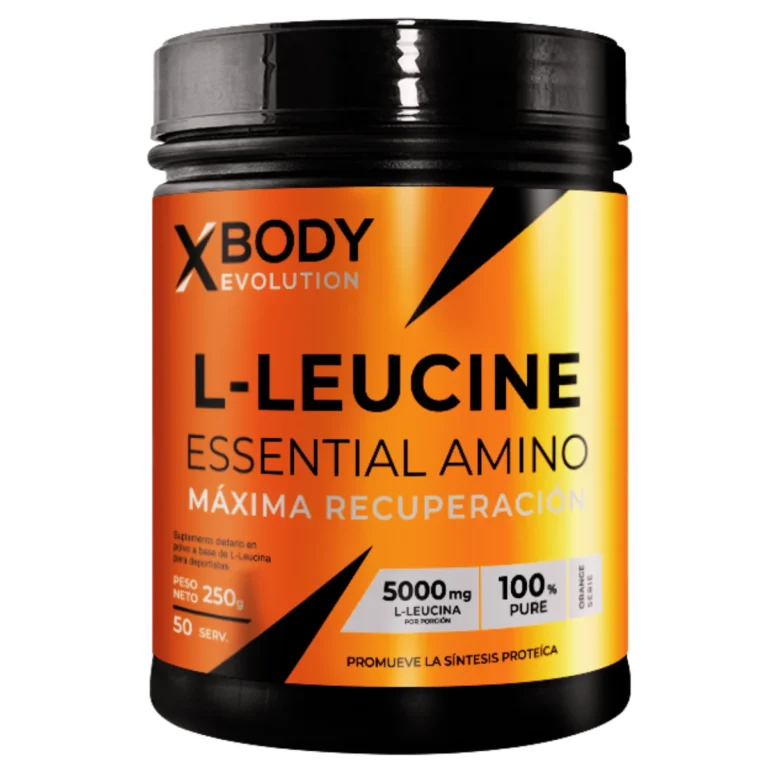 L-Leucina 100% Pure de XBody de 250 g, envase