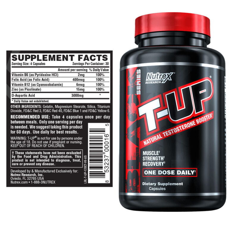T-UP de Nutrex (Testosterona) - Imagen 2