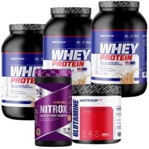 Nitrox de Xtrenght + Glutamina y Proteína de Mervick