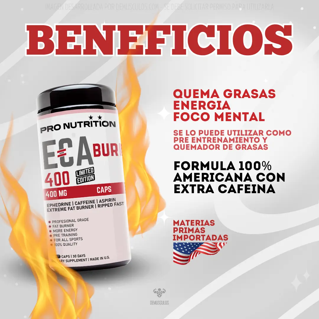 Eca 400 de Pro Nutrition Quemador de Grasas