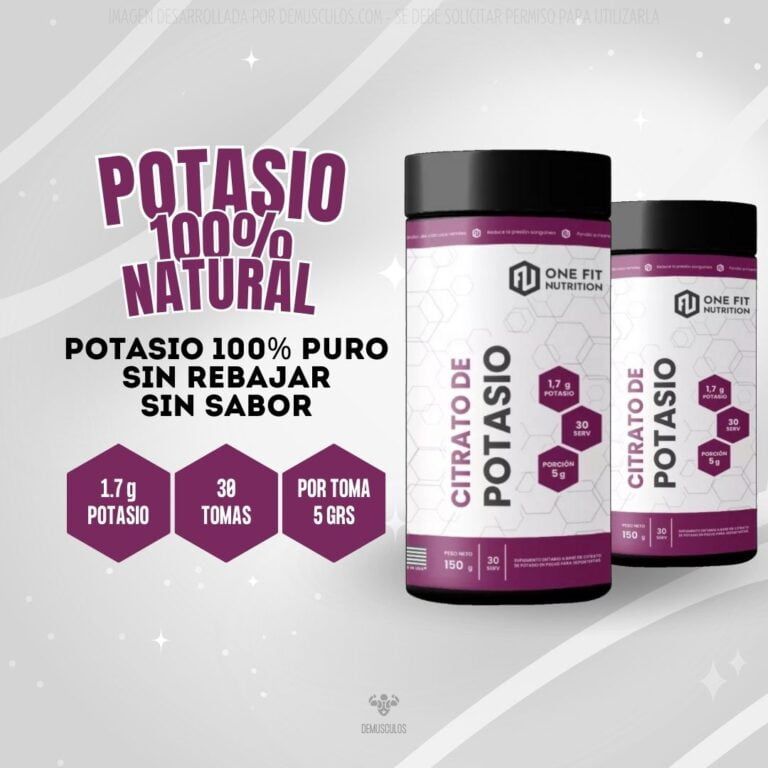 Citrato de Potasio de One Fit en polvo, envase del combo