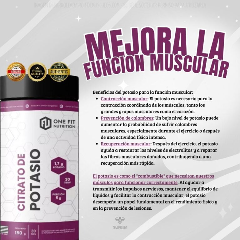 Citrato de Potasio One Fit en polvo, sin sabor y sin TACC
