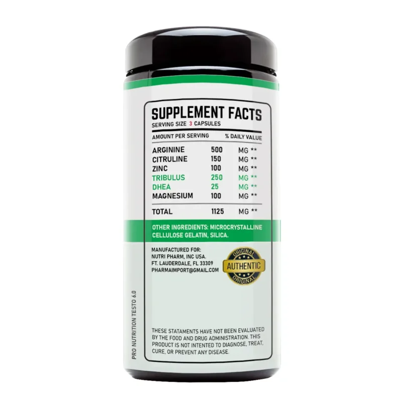 Testo 6.0 de Pro Nutrition