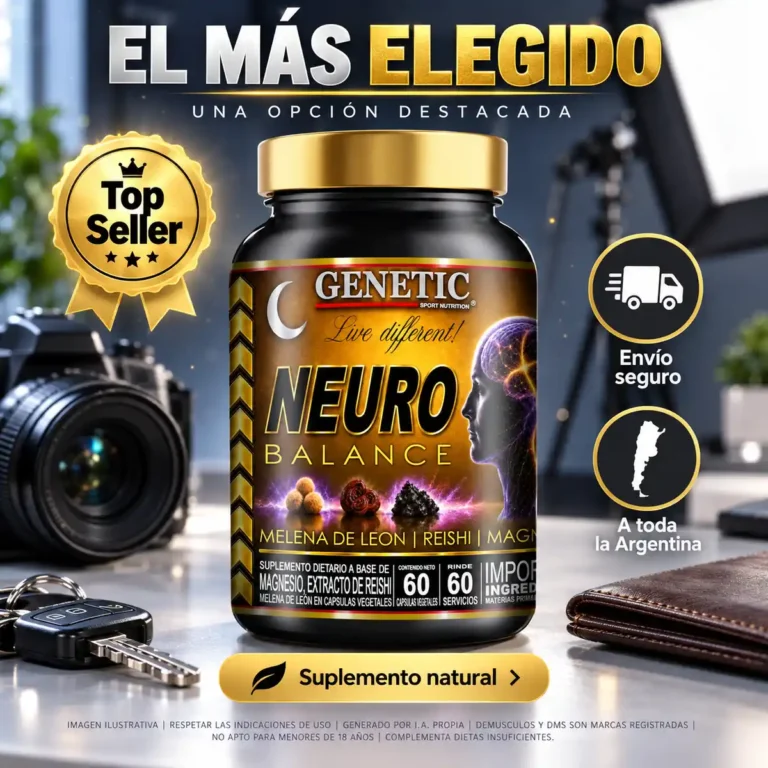 Neuro Balance de Genetic Sport, con reishi y melena de leon