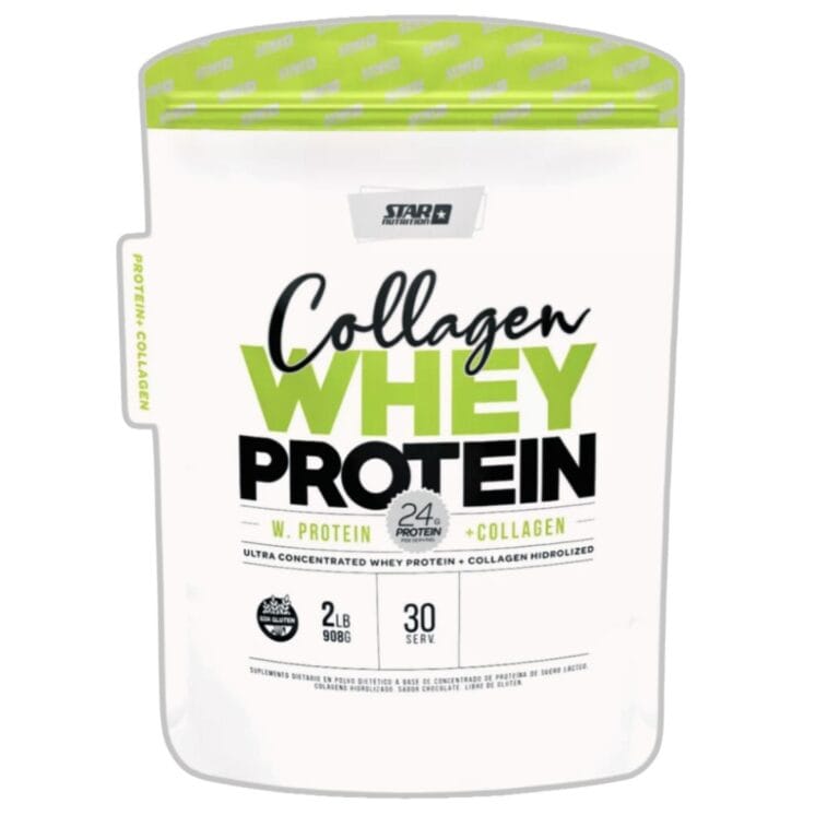 Collagen Whey Protein de Star Nutrition x 2 lbs, envase del producto