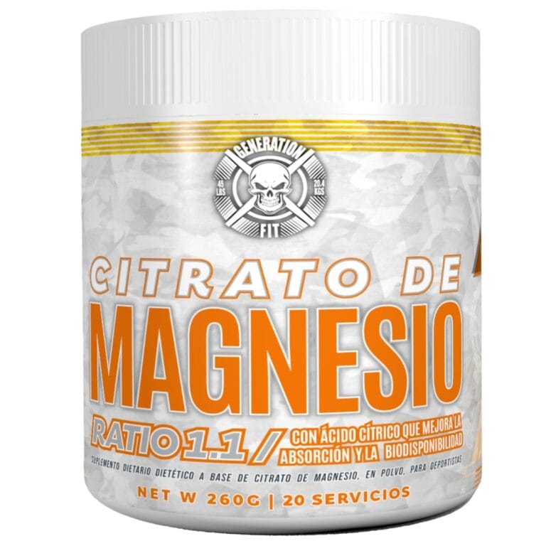 Citrato de Magnesio de Generation Fit, envase del producto