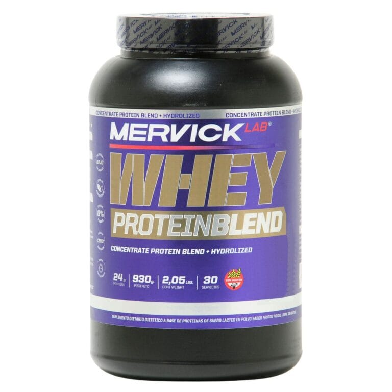 Whey Protein Blend 930 g de Mervick Lab, envase