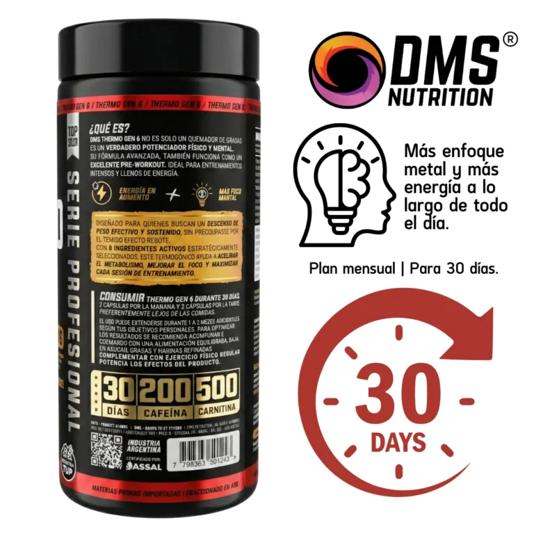 Combo Thermo Gen 6 con CLA y L-Carnitina, información del producto