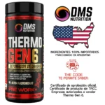 Thermo Gen 6 DMS Nutrition x 120 cápsulas Quemador de Grasas