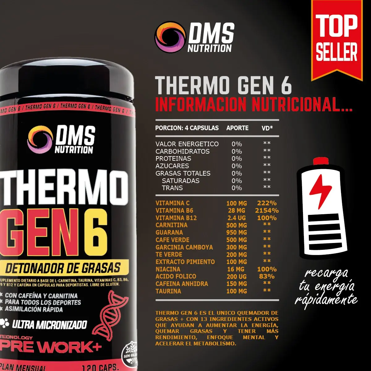Thermo Gen 6 DMS Nutrition