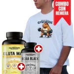 Bcaa Black + Gluta Max + Remera Capibara