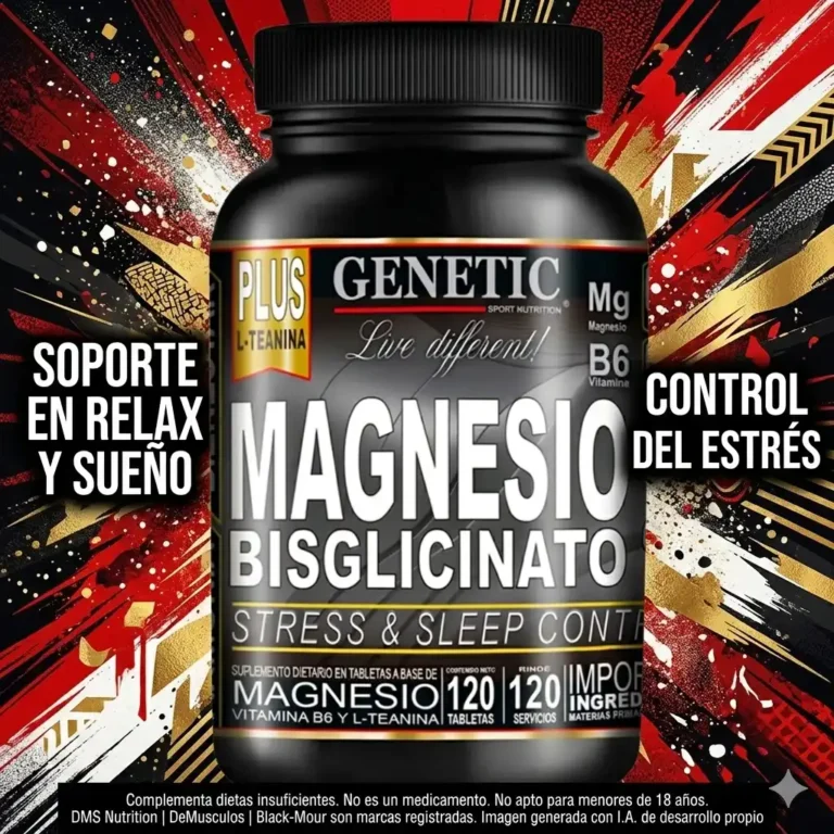 Magnesio Bisglicinato Genetic x120 tabletas, envase