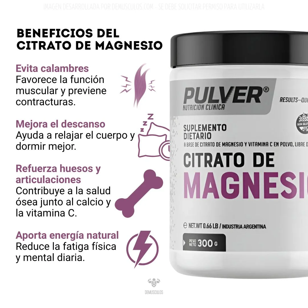 Citrato de Magnesio 300 grs Pulver