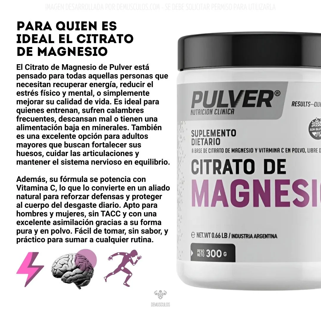 Citrato de Magnesio 300 grs Pulver