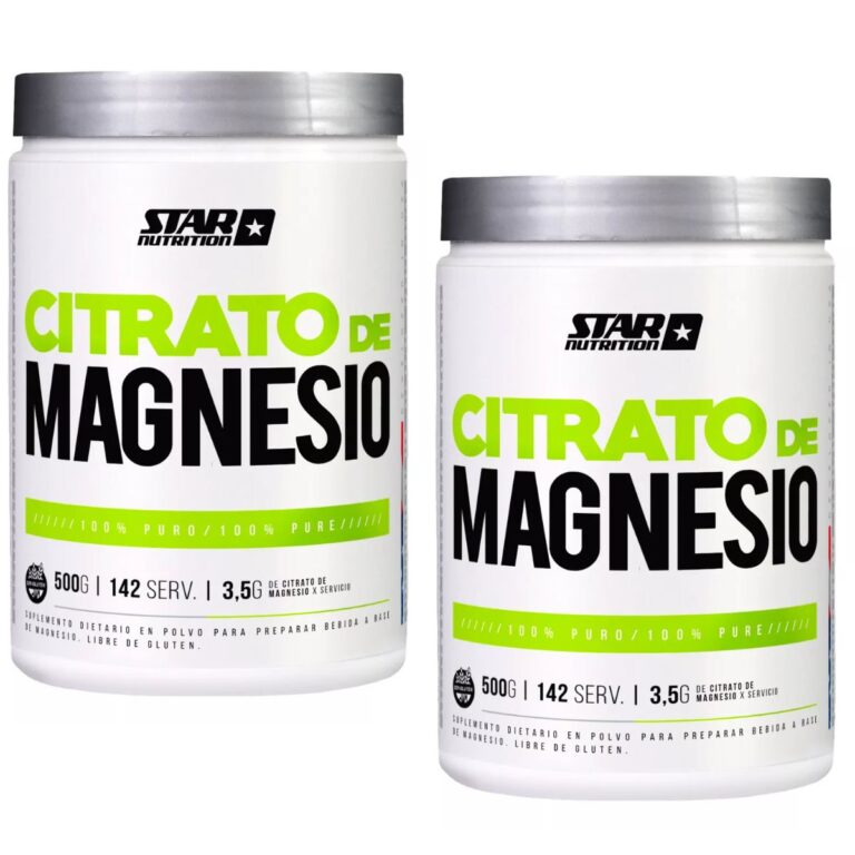 Pack de 2 Citratos de Magnesio de Star Nutrition, 1 kg