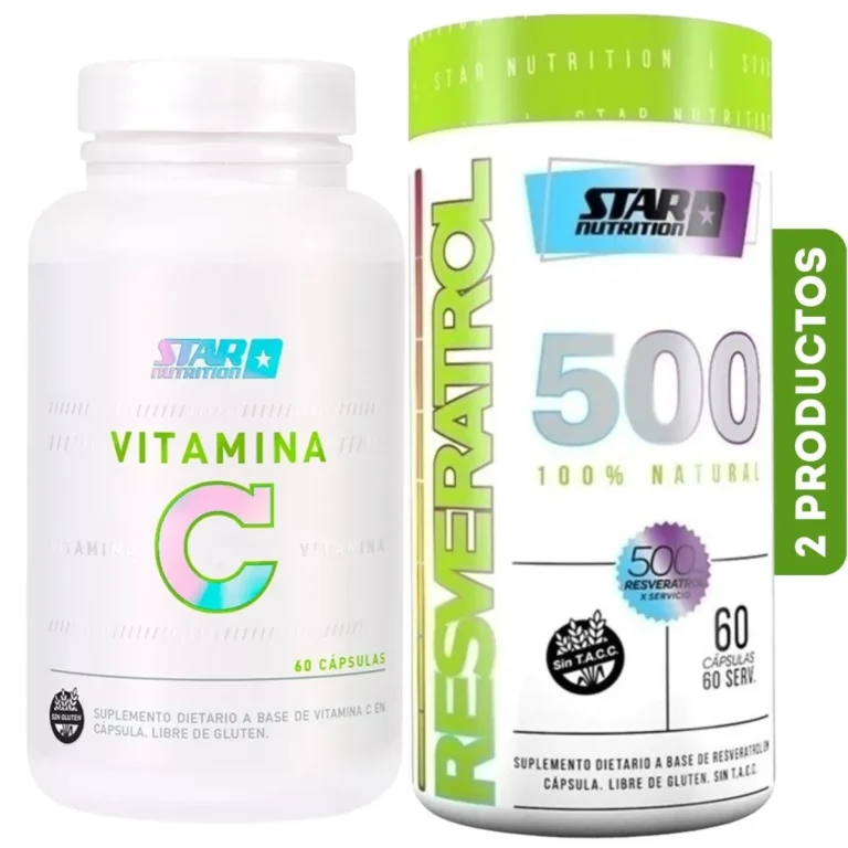 Combo Vitamina C y Resveratrol de Star Nutrition