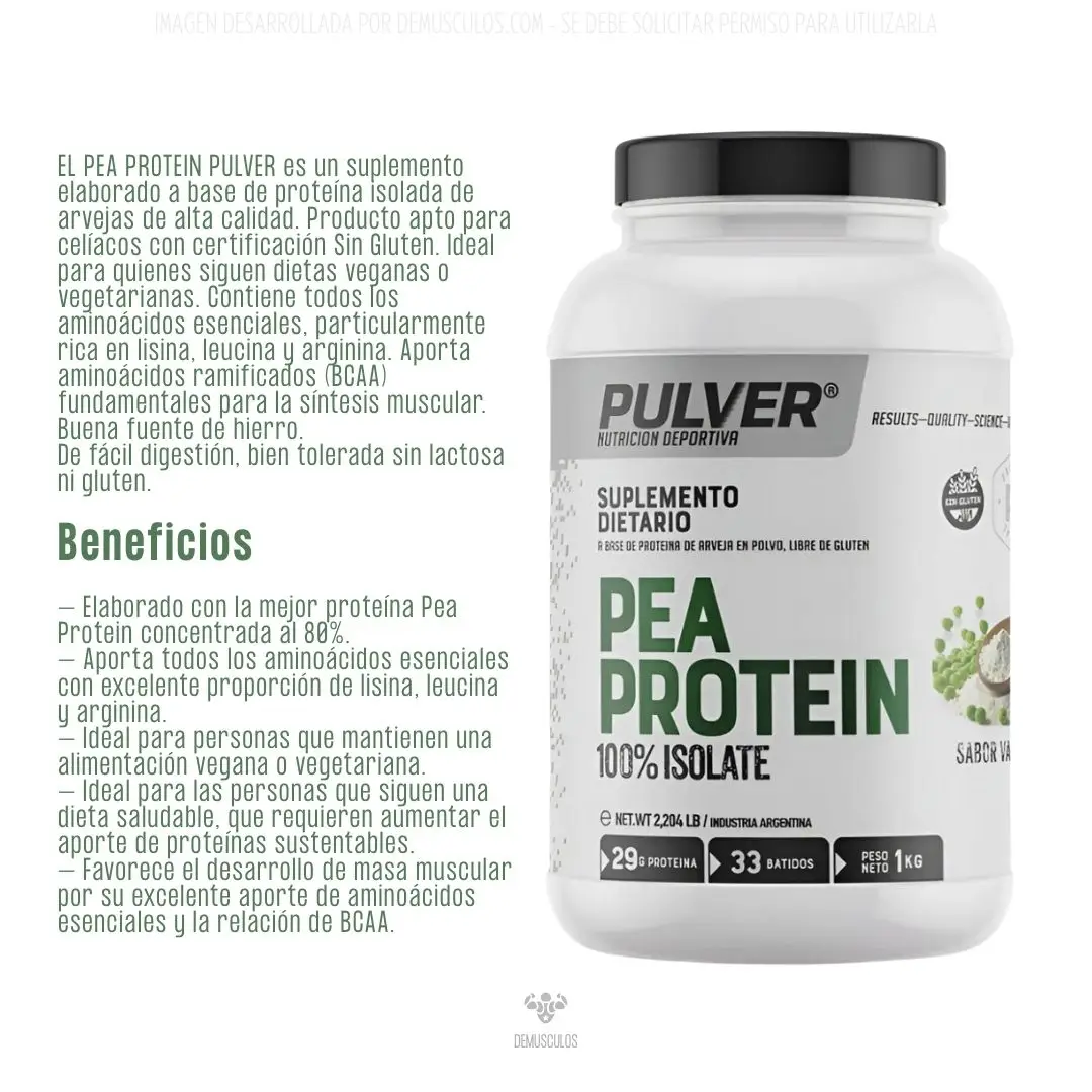 PEA Protein 1 kg de Pulver