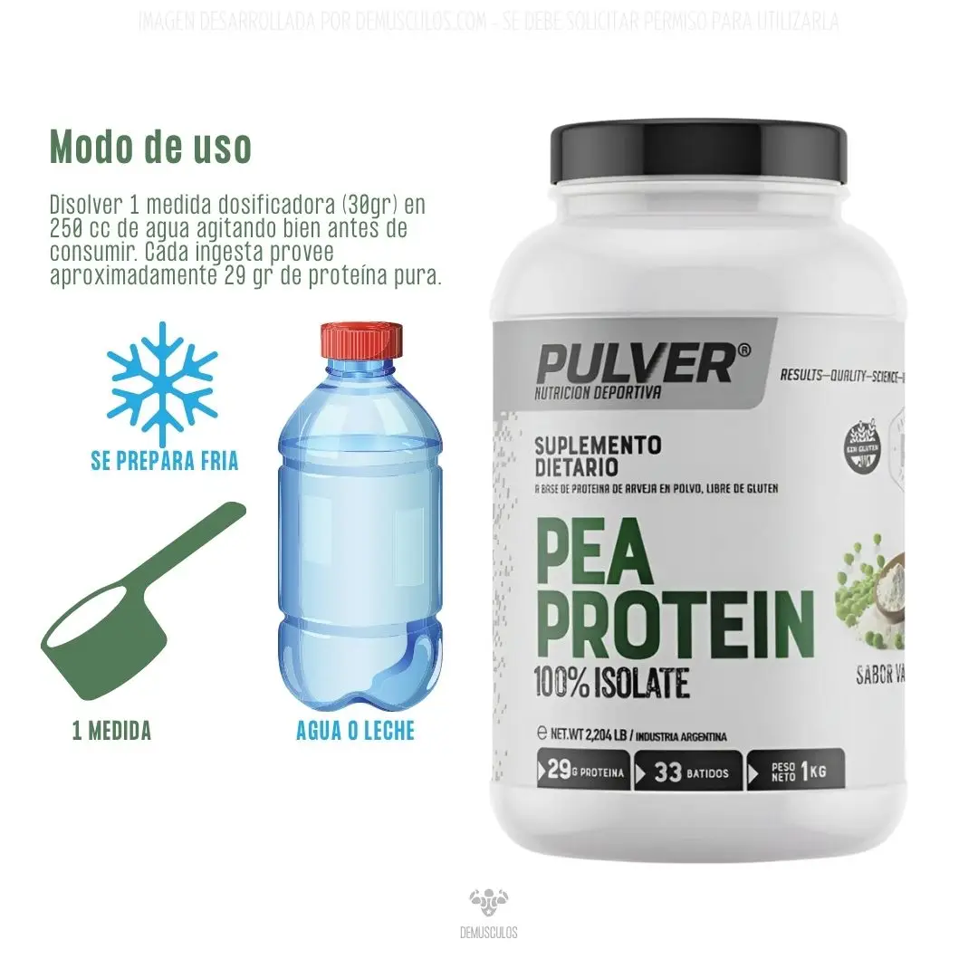 PEA Protein 1 kg de Pulver
