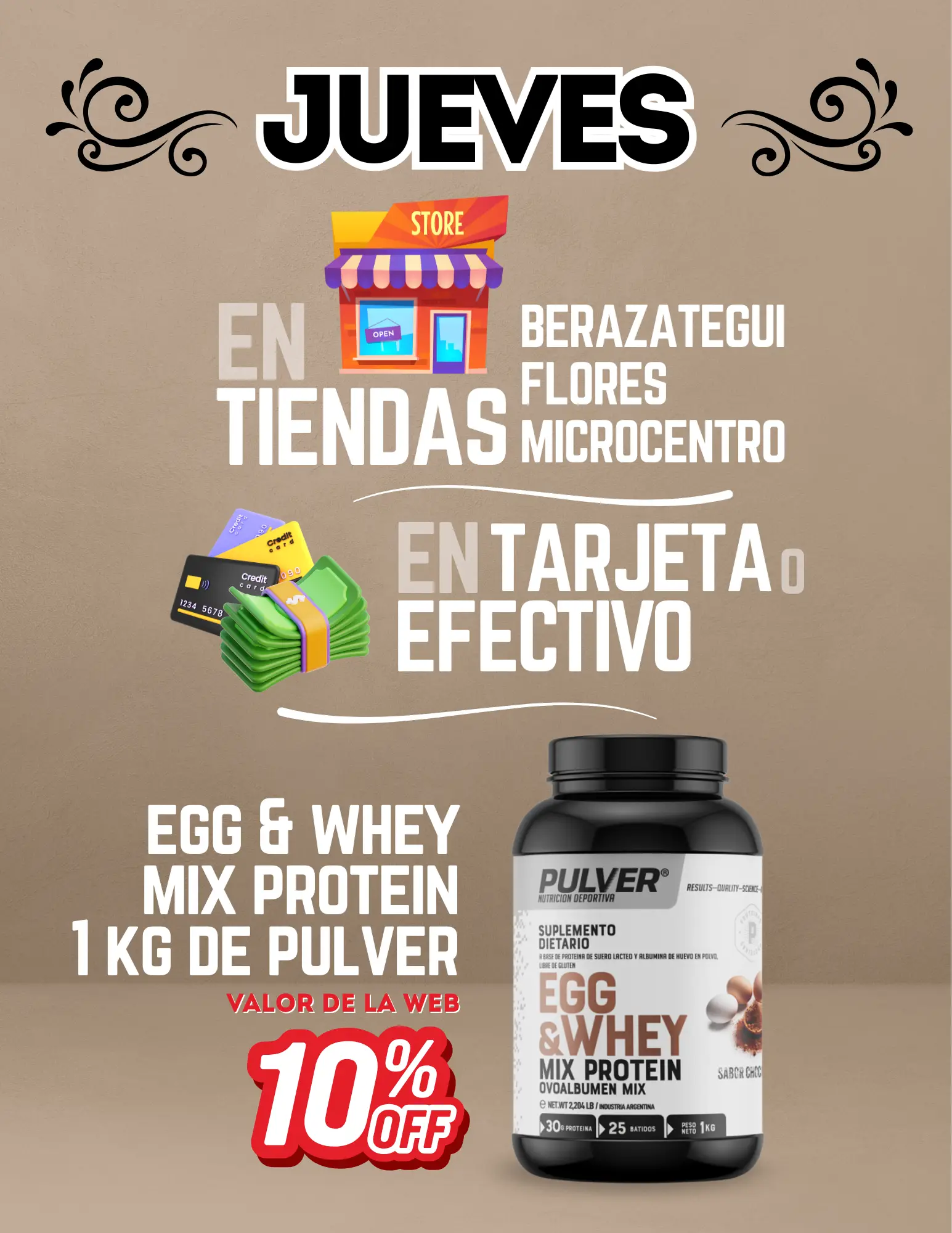 Promoción en Casa Central para Mix Protein Pulver