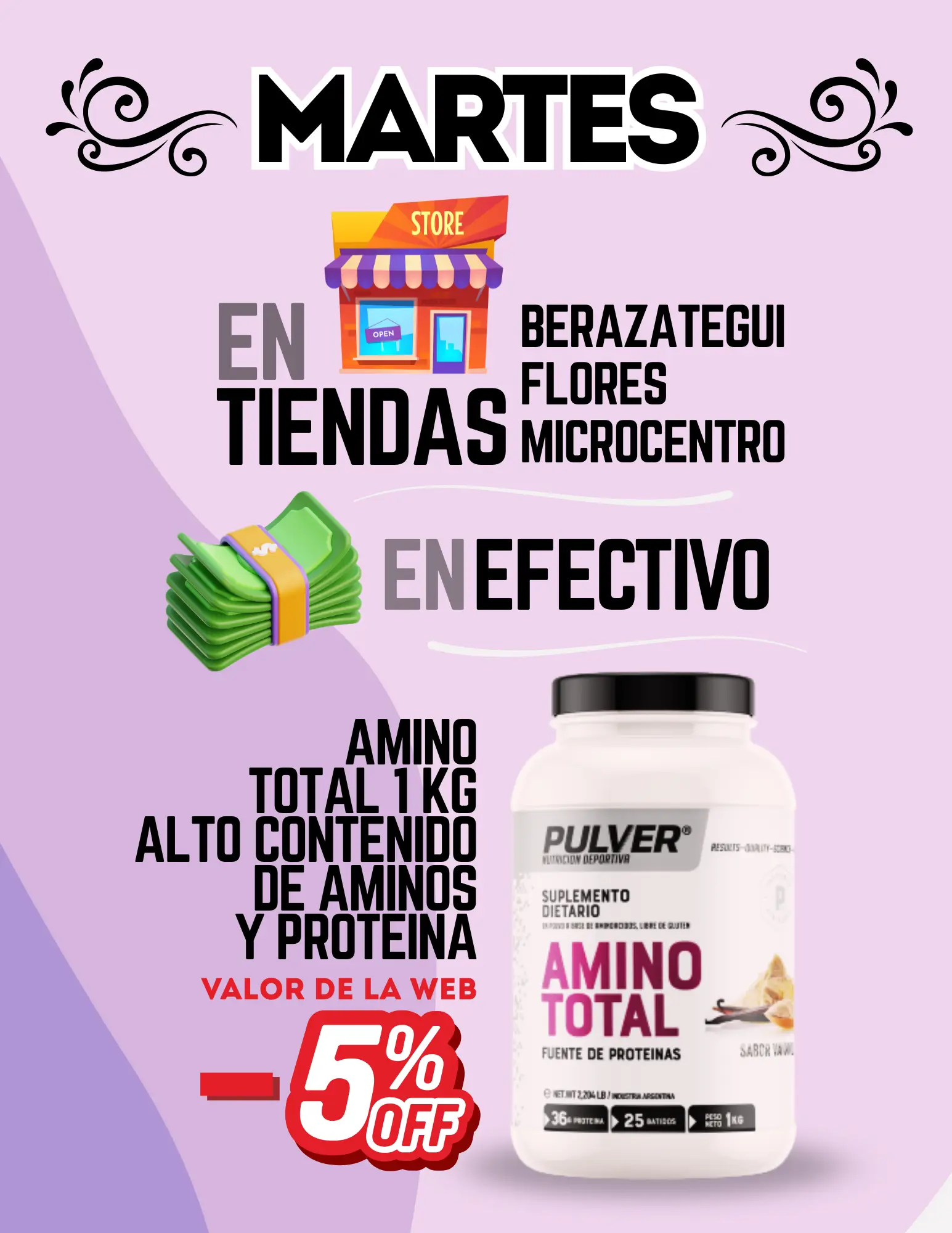 Promoción en Casa Central para Amino Total Pulver