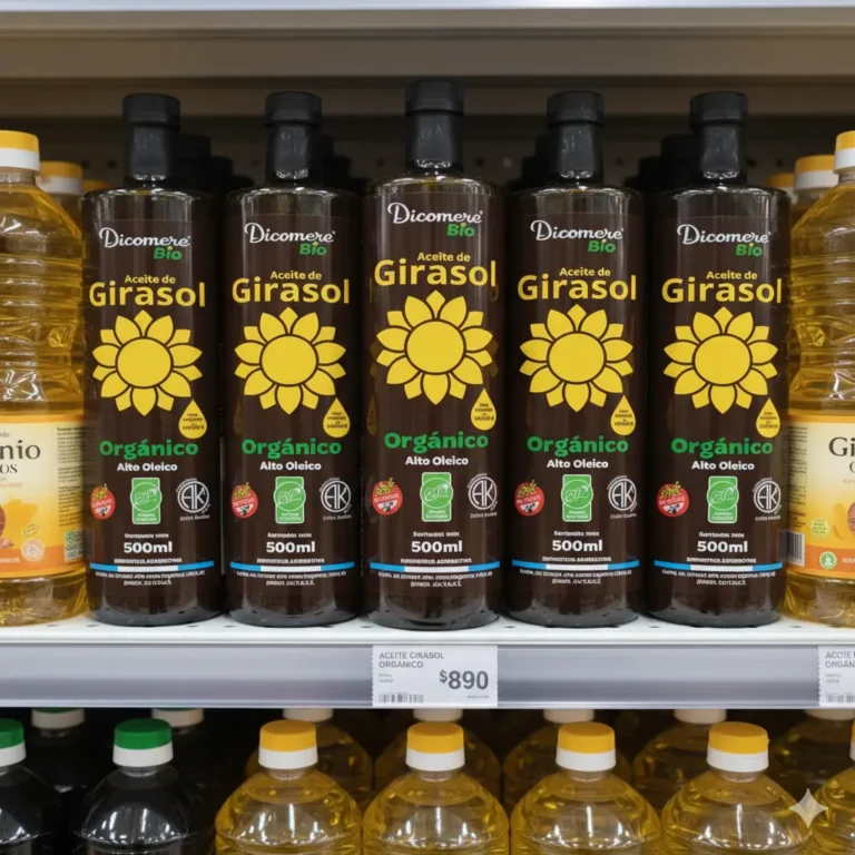 Aceite de Girasol Orgánico 500 ml de Dicomere, detalle del producto