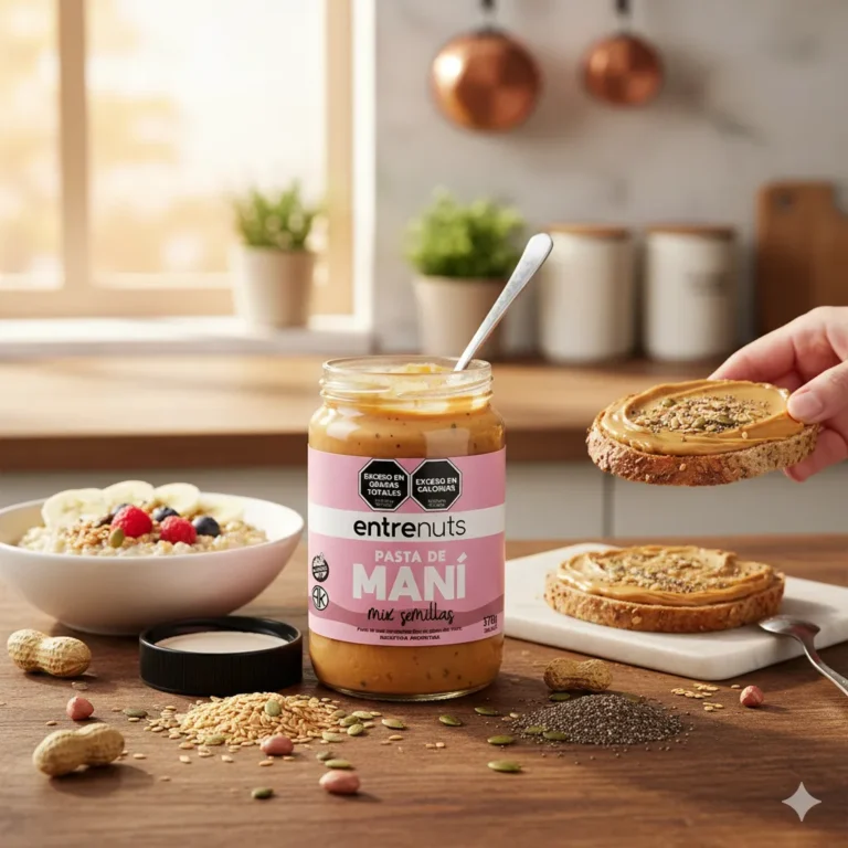 Pasta de Maní Mix Semillas 370 g de Entrenuts, detalle del producto