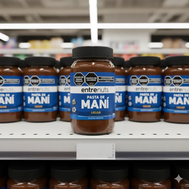 Pasta de Maní con Cacao 370 g de Entrenuts, detalle del producto