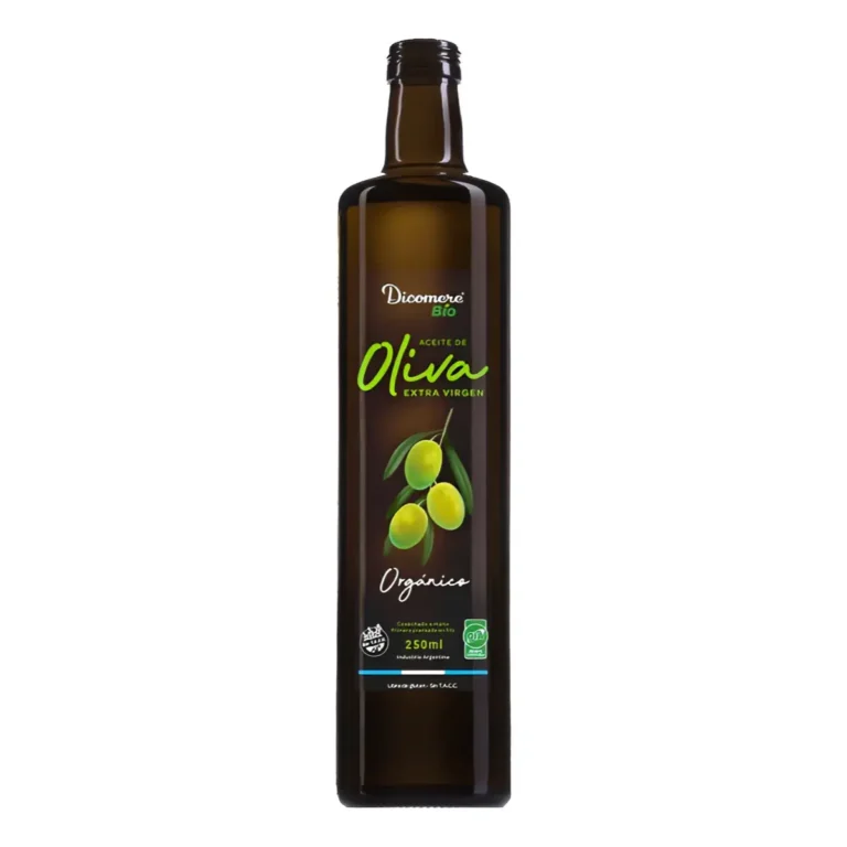 Aceite de Oliva Orgánico Extra Virgen 250 ml de Dicomere, envase