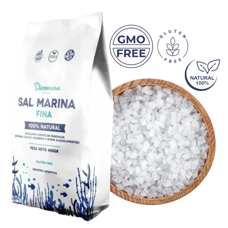 Sal Marina Fina 450 g de Dicomere, detalle del producto