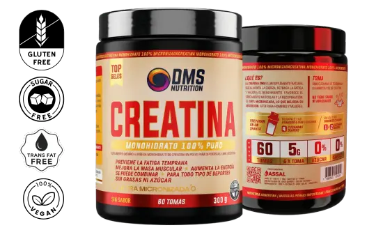 Creatina 100% Monohidrato y Ultra Micronizada DMS Nutrition