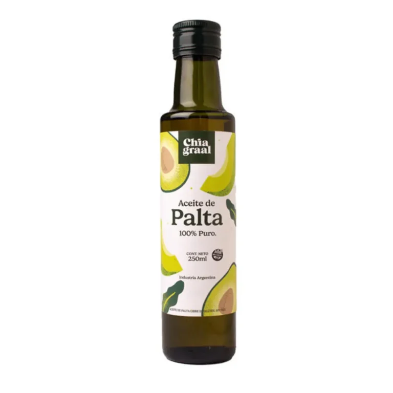 Aceite de Palta 100% Puro 250 ml de Chia Graal, envase