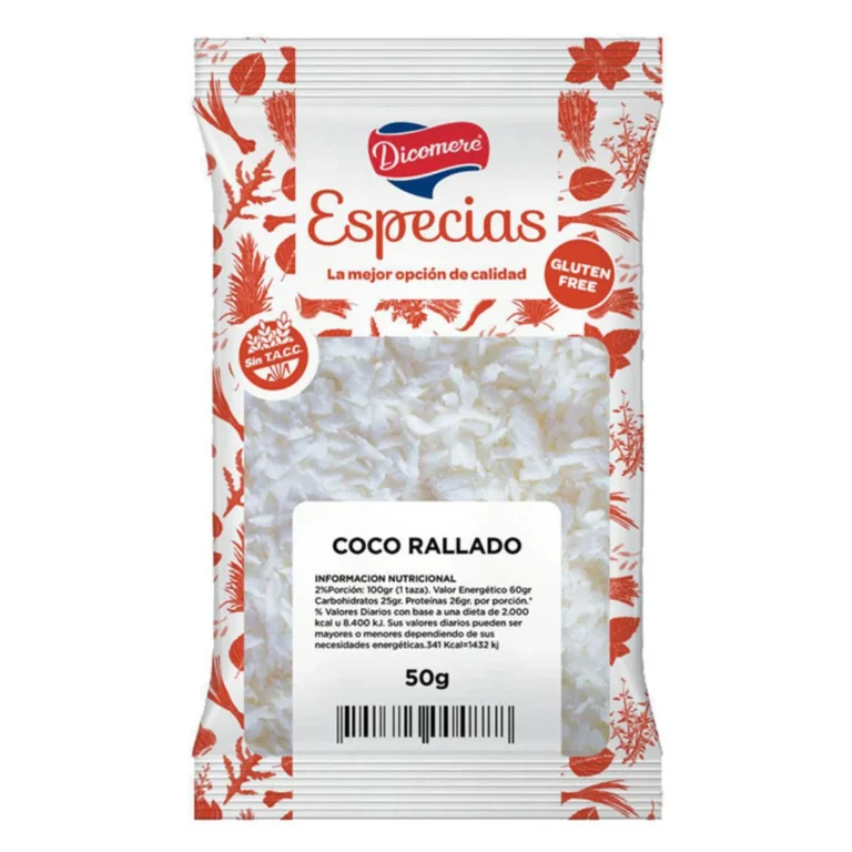 Coco Rallado 50 g de Dicomere, envase