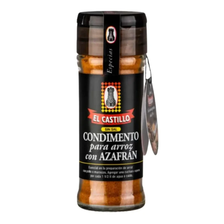 Condimento para Arroz con Azafrán 40 g de El Castillo, envase