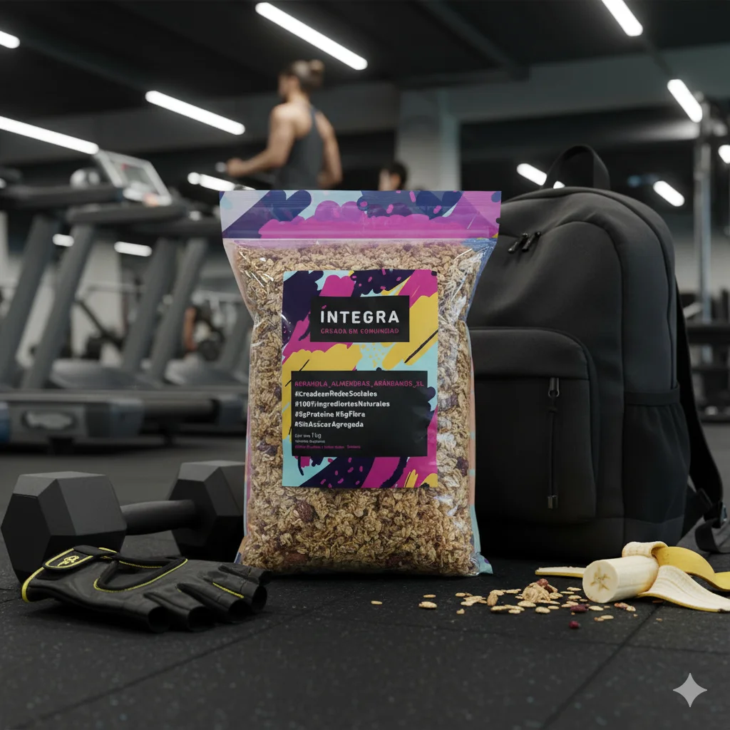 Granola Almendra y Arandanos x 1 kg (grande y endulzada con miel) lntegra