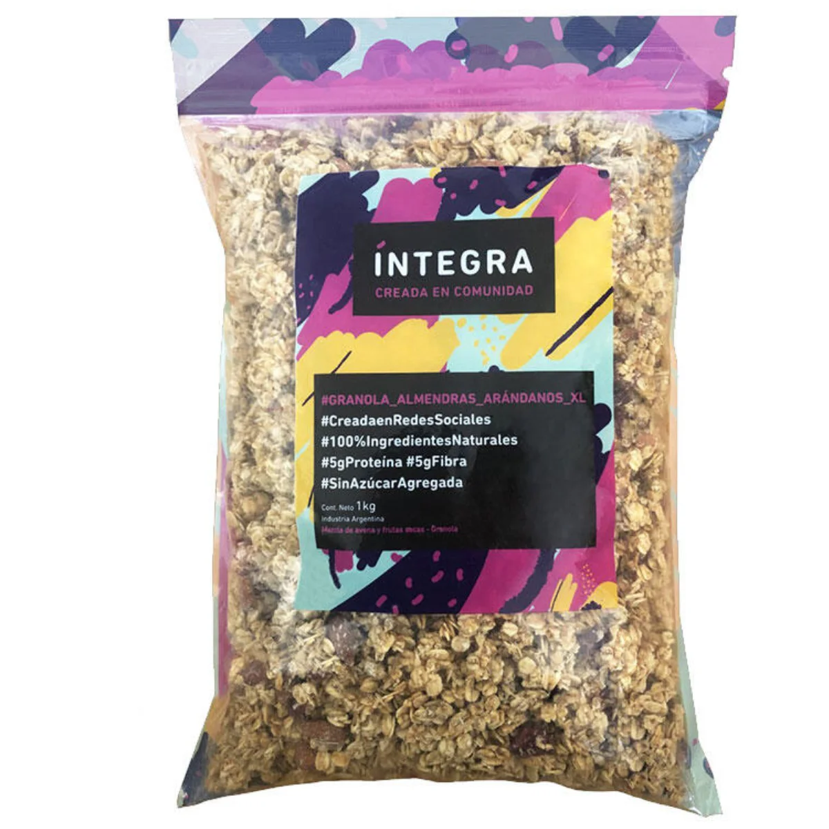 Granola grande de 1 kg Integra: Arándanos y almendras