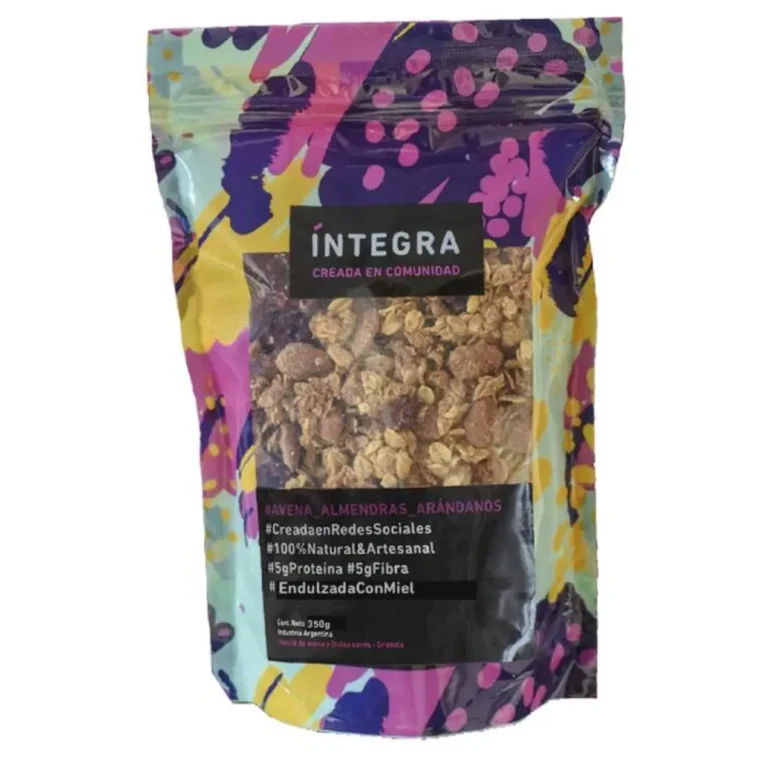 Granola Almendra, Cajú y Arándanos 350 g de Integral, envase