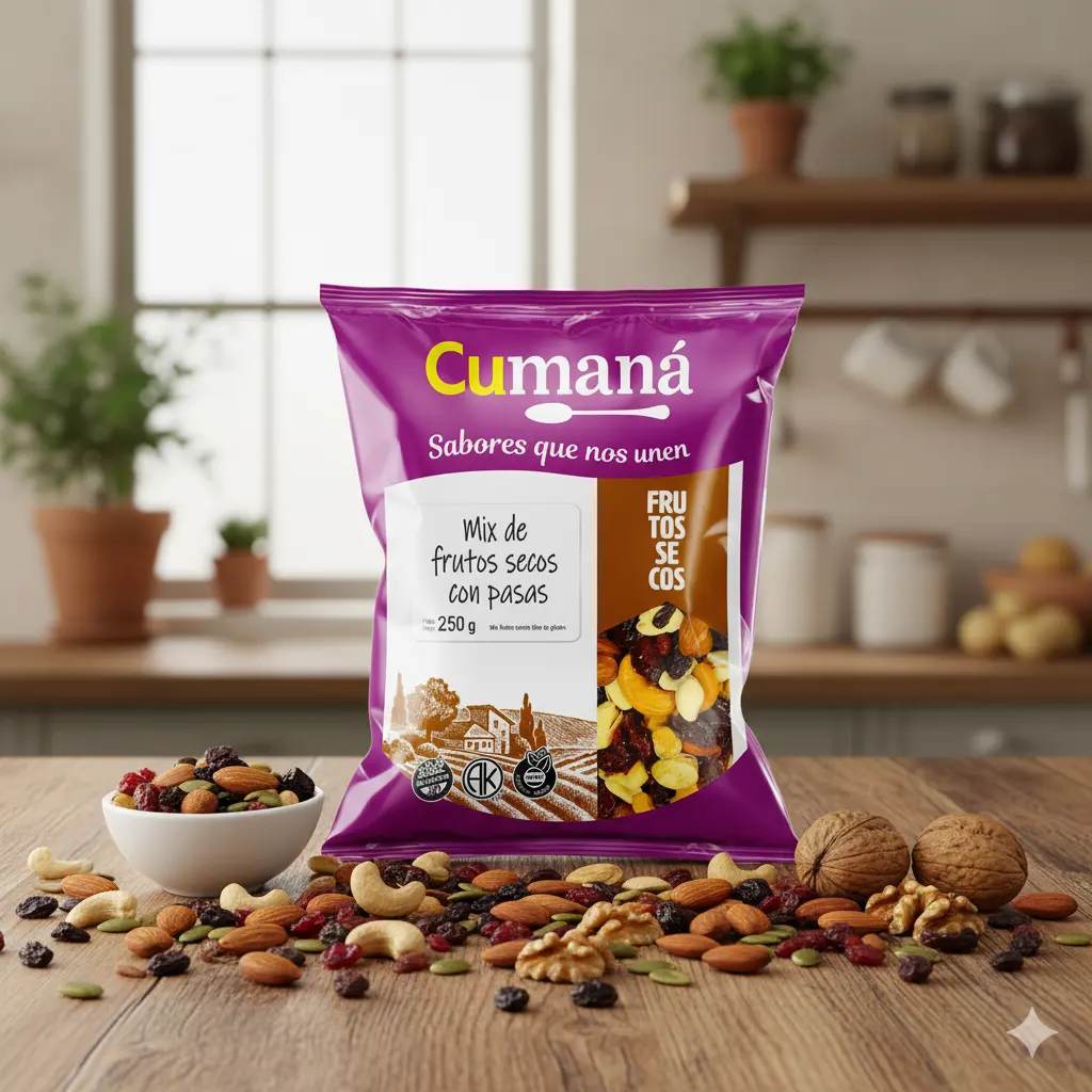 Mix de Frutos Secos con Pasas de Uva x 250 grs - Cumaná