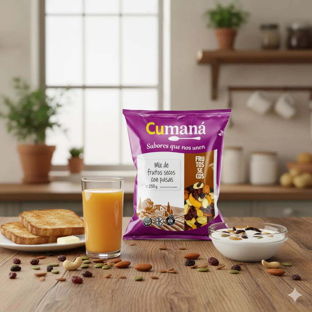 Mix de Frutos Secos con Pasas de Uva x 250 grs - Cumaná