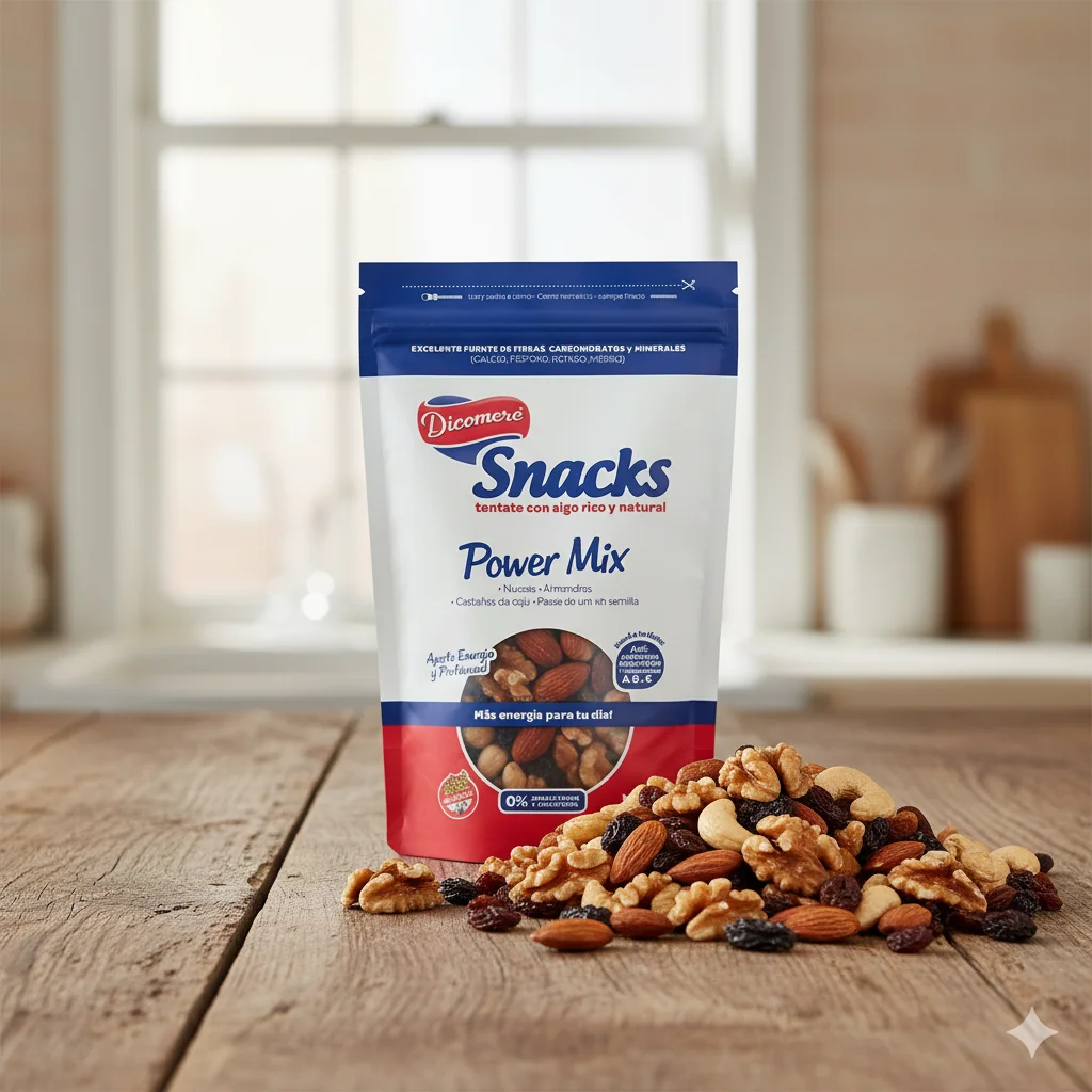 Power Mix (Nueces, Almendras, Caju, Pasas) x 200g Dicomere