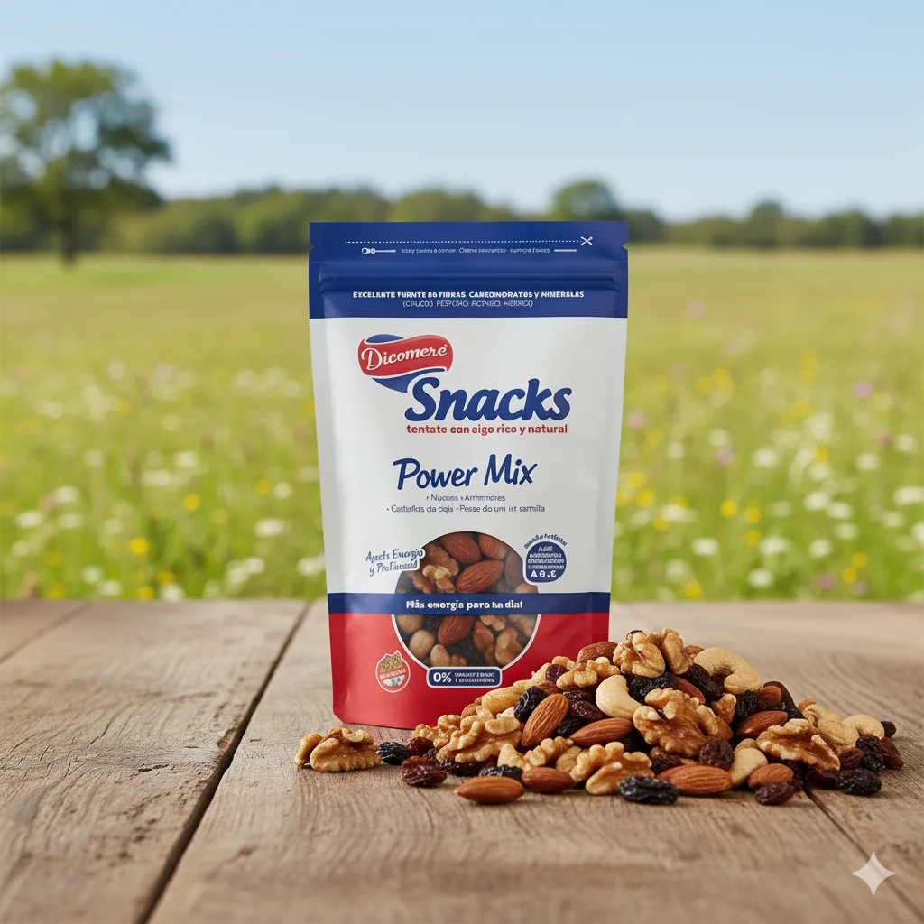 Power Mix (Nueces, Almendras, Caju, Pasas) x 200g Dicomere