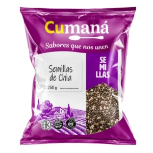 Semillas de Chia x 250 grs marca Cumaná