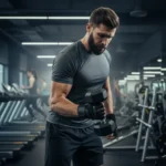 Guante de cuero con muñequera | Negro | Con Abrojo