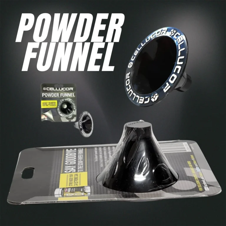 Powder Funnel Cellucor, detalle del embudo