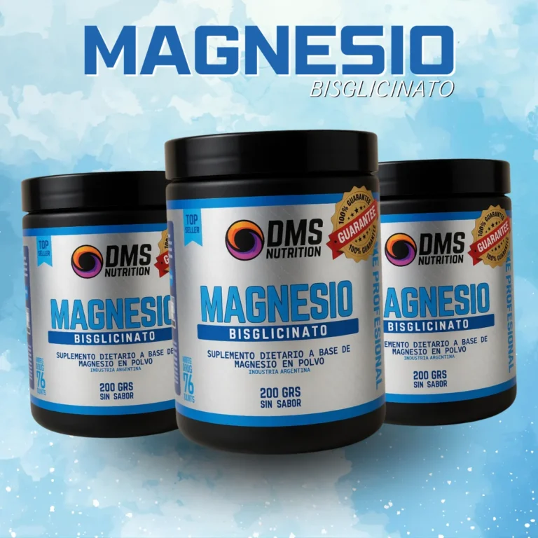 Pack x 2 de Magnesio Bisglicinato de DMS Nutrition, 400 gramos
