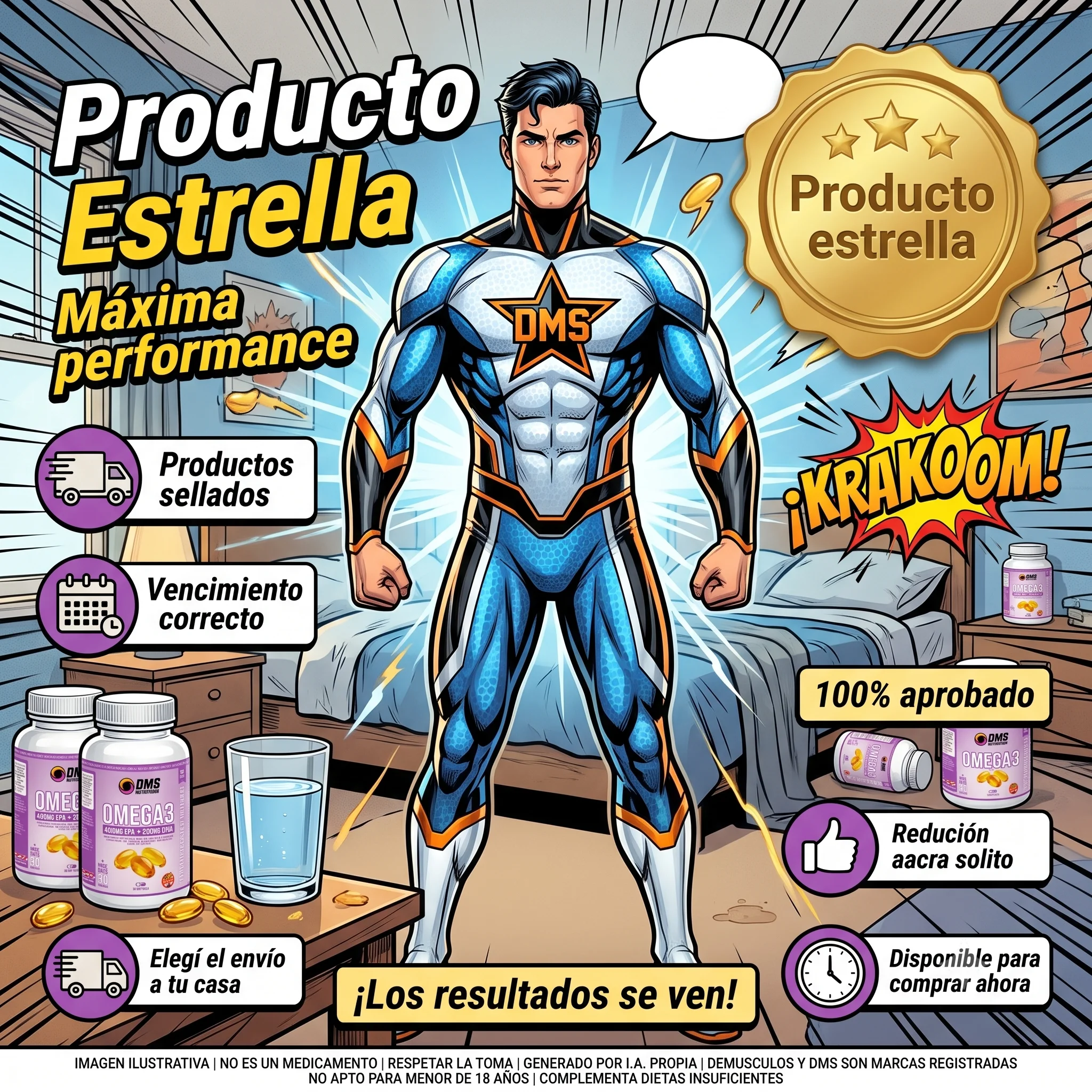 Omega 3 DMS Nutrition x30