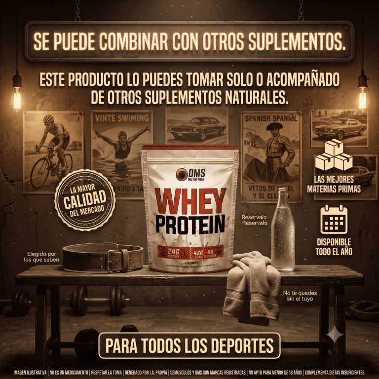 Combo de creatina y proteina DMS Nutrition, los dos productos juntos