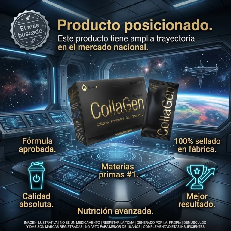 Colageno Bebible de Gentech, sobre individual listo para preparar