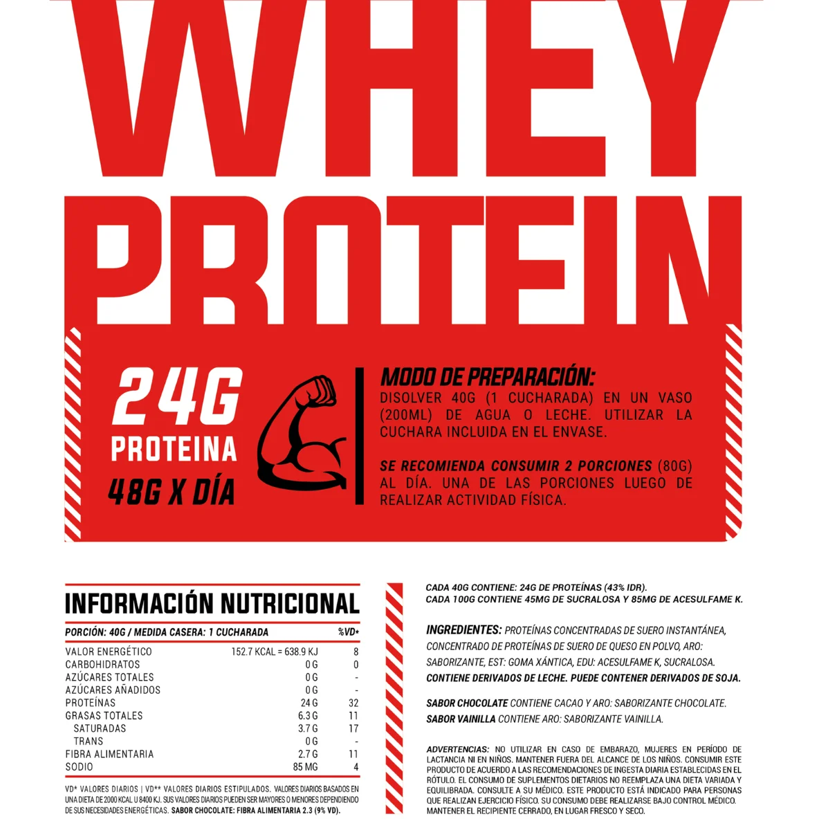 Whey DMS 2 Lbs con Glutamina y BCAA